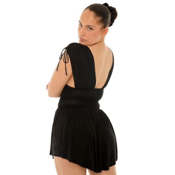 NWOT ARE YOU AM I Taela Dress in Black - Picture 3 of 7